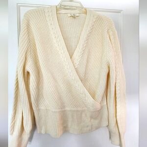 Jessica Simpson Cream V-Neck Sweater